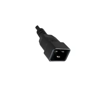 Y-cold appliance cable 2x C13 to C20, 1.5mm², extension, VDE, black, length 2.00m