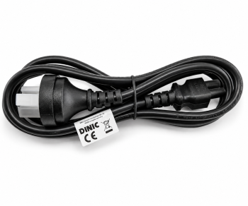 Voedingskabel China type I naar C5, 0,75mm², CHN 3pin/IEC 60320-C5, CCC, zwart, lengte 1,80m
