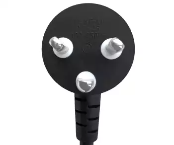 Maitinimo kabelis Danija, K 90°-C5 tipo, 0,75 mm², patvirtinimai: VDE/DEMKO, juodos spalvos, ilgis 1,80 m