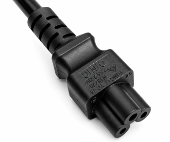 Netzkabel Dänemark Typ K 90° auf C5, 0,75mm²,