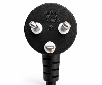 Cablu de rețea Danemarca tip K 90° la C5, 0,75mm², omologări: VDE/DEMKO, negru, lungime 1,80m