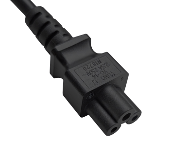 Netkabel Israël type H naar C5, 0,75mm², goedkeuring: SII, zwart, lengte 1,80m