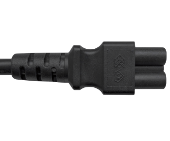 Netkabel Israël type H naar C5, 0,75mm², goedkeuring: SII, zwart, lengte 1,80m