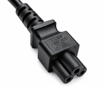 Câble d'alimentation Israël type H sur C5, 0,75mm², homologation : SII, noir, longueur 1,80m
