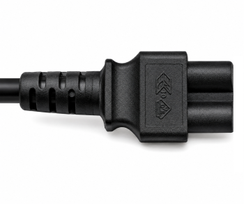 Câble d'alimentation Israël type H sur C5, 0,75mm², homologation : SII, noir, longueur 1,80m