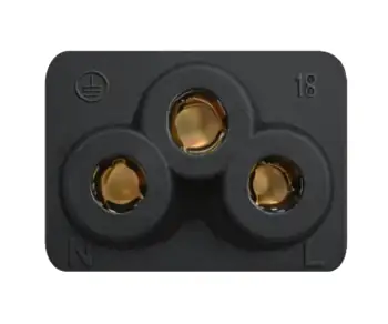 Câble d'alimentation Italie type L sur C5, 0,75mm², homologation : IMQ, noir, longueur 1,80m