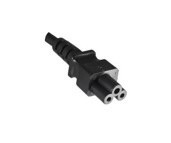 Netzkabel Japan Typ B auf C5, 0,75mm², Zulassungen: JET/PSE, VCTF, schwarz, Länge 1,80m