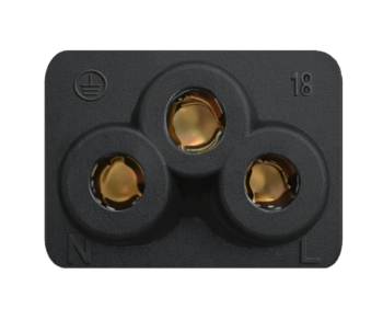 Omrežni kabel Japonska, tip B do C5, 0,75 mm², odobritve: JET/PSE, VCTF, črn, dolžina 1,80 m