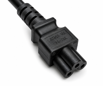 Καλώδιο δικτύου Ιαπωνίας τύπου B έως C5, 0,75mm², εγκρίσεις: μαύρου χρώματος, μήκους 1,80m