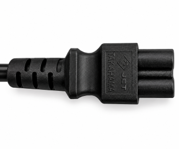 Καλώδιο δικτύου Ιαπωνίας τύπου B έως C5, 0,75mm², εγκρίσεις: μαύρου χρώματος, μήκους 1,80m
