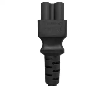 Netzkabel Korea CEE 7/4 auf C5, 0,75mm², Zulassung: KTL, schwarz, Länge 1,80m