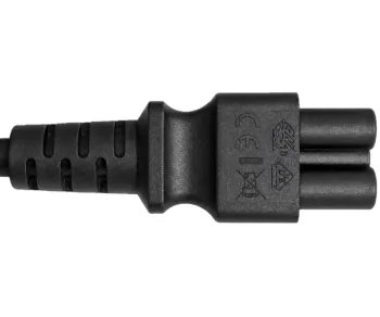 Kabel sieciowy Szwajcaria typu J (częściowo izolowany) do C5, 0,75 mm², homologacja: SEV, czarny, długość 1,80 m