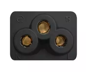 Netkabel Engeland UK type G 3A naar C5, 0,75mm², goedkeuring: ASTA, zwart, lengte 1,80m