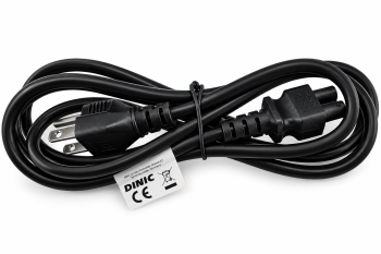 Cable de alimentación América EE.UU. NEMA 5-15P, tipo B a C5, AWG18, SVT, aprobación UL, negro, longitud 1,80m