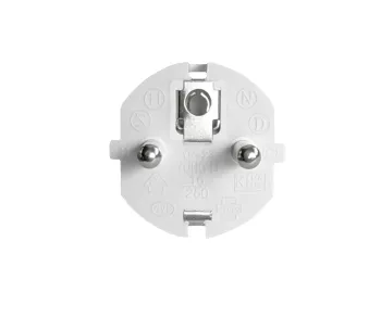 Cabo de rede eléctrica Europa CEE 7/7 a C5, 0,75mm², VDE, branco, comprimento 1,80m