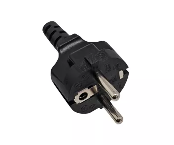 Мрежов кабел Europe CEE 7/7 до C5, 0.75mm², VDE, черен, дължина 1.80m