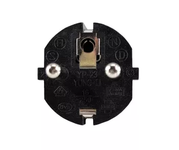 Мрежов кабел Europe CEE 7/7 до C5, 0.75mm², VDE, черен, дължина 1.80m