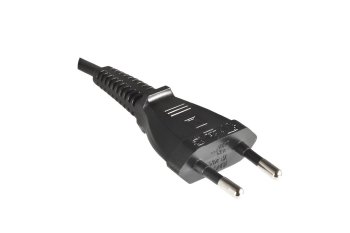 Netzkabel Eurostecker Typ C auf C7, 0,75mm², Eurostecker/IEC 60320-C7, VDE, schwarz, DINIC Box mit Euroloch, Länge 3,00m