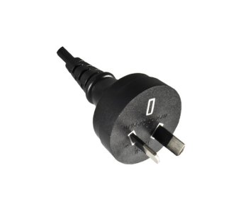 Cable de alimentación Australia tipo I a C7 90°, 0,75 mm², SAA, negro, longitud 1,80 m