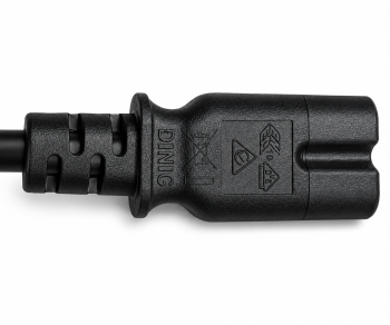 Cablu de alimentare Australia tip I la C7, 0,75mm², SAA, negru, lungime 1,80m