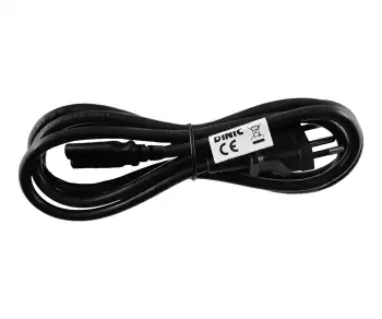 Maitinimo kabelis Brazilijos C-C7 tipo, 0,75 mm², INMETRO, juodas, 1,80 m ilgio