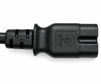 Cablu de alimentare Brazilia tip C la C7, 0,75mm², INMETRO, negru, lungime 1,80m