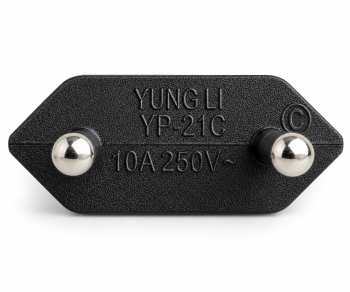 Cablu de alimentare Brazilia tip C la C7, 0,75mm², INMETRO, negru, lungime 1,80m