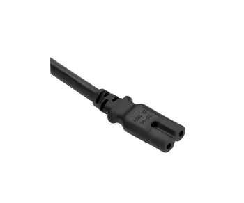 Cavo di alimentazione da C8 a C7, 0,75 mm², VDE, nero, lunghezza 2,00 m