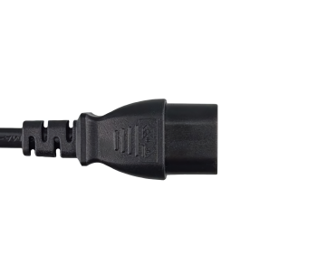 Netzkabel C8 auf C7 Verlängerung, 0,75mm², VDE, schwarz, Länge 2,00m