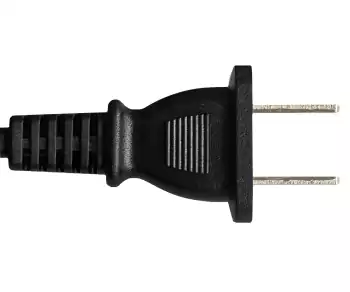 Stroomkabel China NEMA 1-15P, type A tot C7, 0,75mm², goedkeuring: CCC, zwart, lengte 1,80m