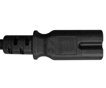 Cablu de alimentare China NEMA 1-15P, tip A la C7, 0,75mm², aprobare: CCC, negru, lungime 1,80m