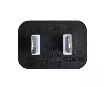 Stroomkabel China NEMA 1-15P, type A tot C7, 0,75mm², goedkeuring: CCC, zwart, lengte 1,80m