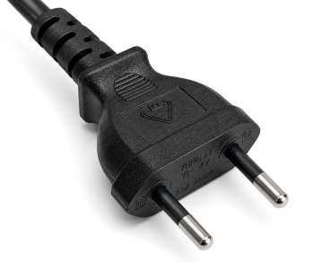 Câble d'alimentation Israël type C sur C7, 0,75mm², homologation : SII, noir, longueur 1,80m
