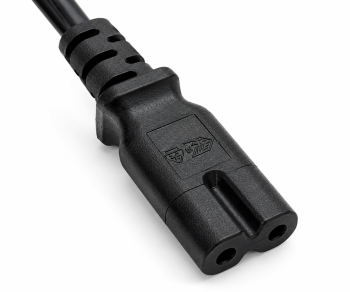 Câble d'alimentation Israël type C sur C7, 0,75mm², homologation : SII, noir, longueur 1,80m