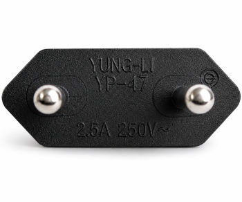 Câble d'alimentation Israël type C sur C7, 0,75mm², homologation : SII, noir, longueur 1,80m