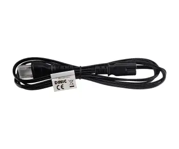 Mains cable Japan type A to C7, 0.75mm², approvals: JET/PSE, VFF, black, length 1.80m