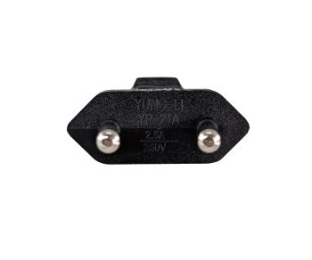 Netzkabel Eurostecker Typ C auf C7, 0,75mm², Eurostecker/IEC 60320-C7, VDE, schwarz, Länge 0.50m, DINIC Box