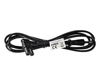 Napajalni kabel KOREA 2pin do C7 90°, 0,75 mm², homologacija: oznaka KC (KTL), črn, dolžina 1,80 m
