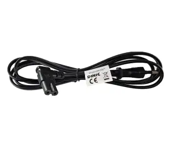 Power cable KOREA 2pin to C7 90°, 0.75mm², approval: KC mark (KTL), black, length 1.80m