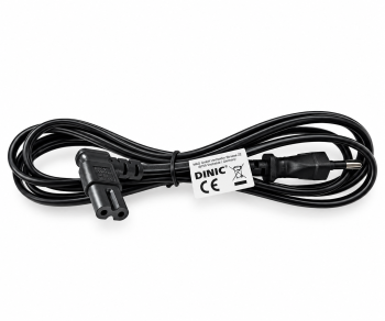 Power cable KOREA 2pin to C7 90°, 0.75mm², approval: KC mark (KTL), black, length 1.80m