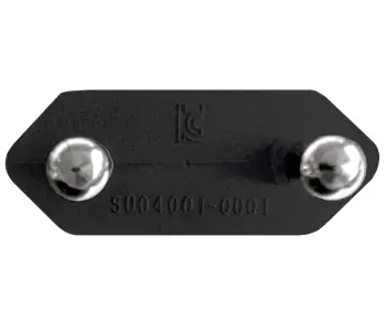 Cable de alimentación COREA de 2 clavijas a C7, H03VVH2-F, 0,75 mm², homologación: marca EK (KTL), negro, longitud 1,80 m