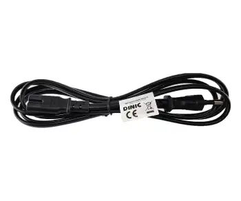 Cable de alimentación COREA de 2 clavijas a C7, H03VVH2-F, 0,75 mm², homologación: marca EK (KTL), negro, longitud 1,80 m