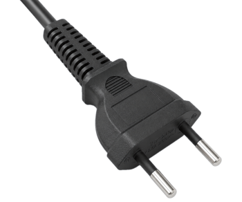 Καλώδιο δικτύου τύπου C Switzerland έως C7, 0,75mm², CH 2-pin, IEC 60884-1, SEV, μαύρο, μήκος 1,80m