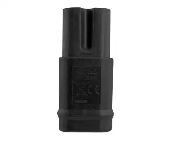 Mains cable England UK type G 3A to C7 angled (bottom), 0.75mm², approval: ASTA, black, length 1.80m