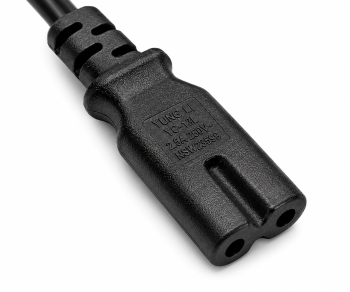 Καλώδιο δικτύου Αγγλίας τύπου G 3A έως C7, 0,75mm², έγκριση: ASTA, HK, σήμα ασφαλείας, μαύρο, 1,80m