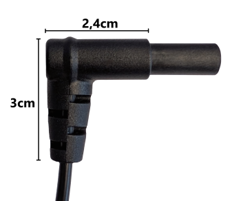 Cabo de alimentação Austrália tipo I para C7 90° inferior, 0,75mm², SAA, preto, comprimento 2,00m