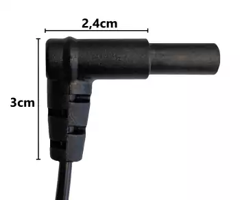 Maitinimo kabelis Australija I tipo su C7 90° apačia, 0,75 mm², SAA, juodas, 2,00 m ilgio