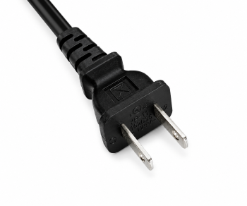 Netzkabel Amerika USA NEMA 1-15P, Typ A auf C7 90°
