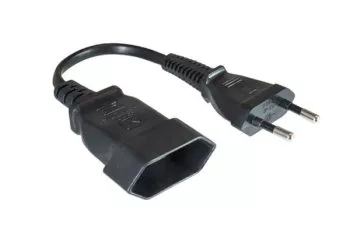 Practical Power Cable Extension (Euro Plug/Euro Socket) 0.20m