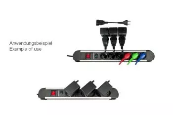 Practical Power Cable Extension (Euro Plug/Euro Socket) 0.20m